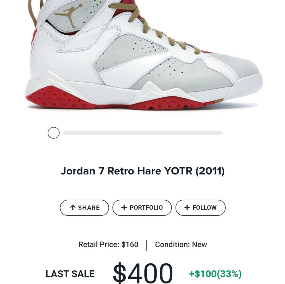 Jordan Air 7s Year of the rabbit edition shoes